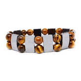 Tiger Eye Bracelet with Hematite