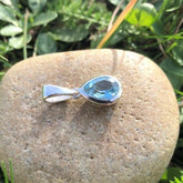 Blue Topaz stone Pendant original stone