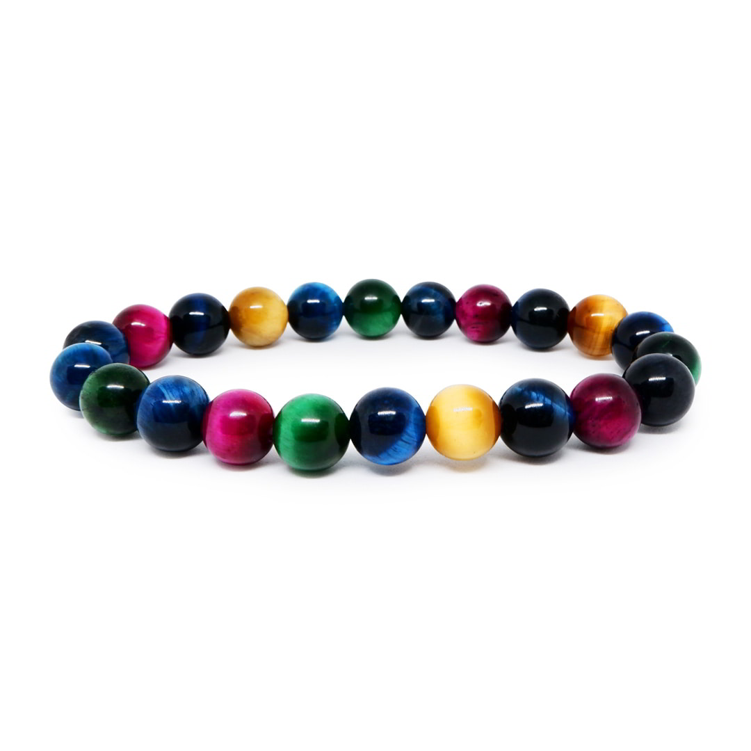 Multi Colour Tiger Eye Bracelet