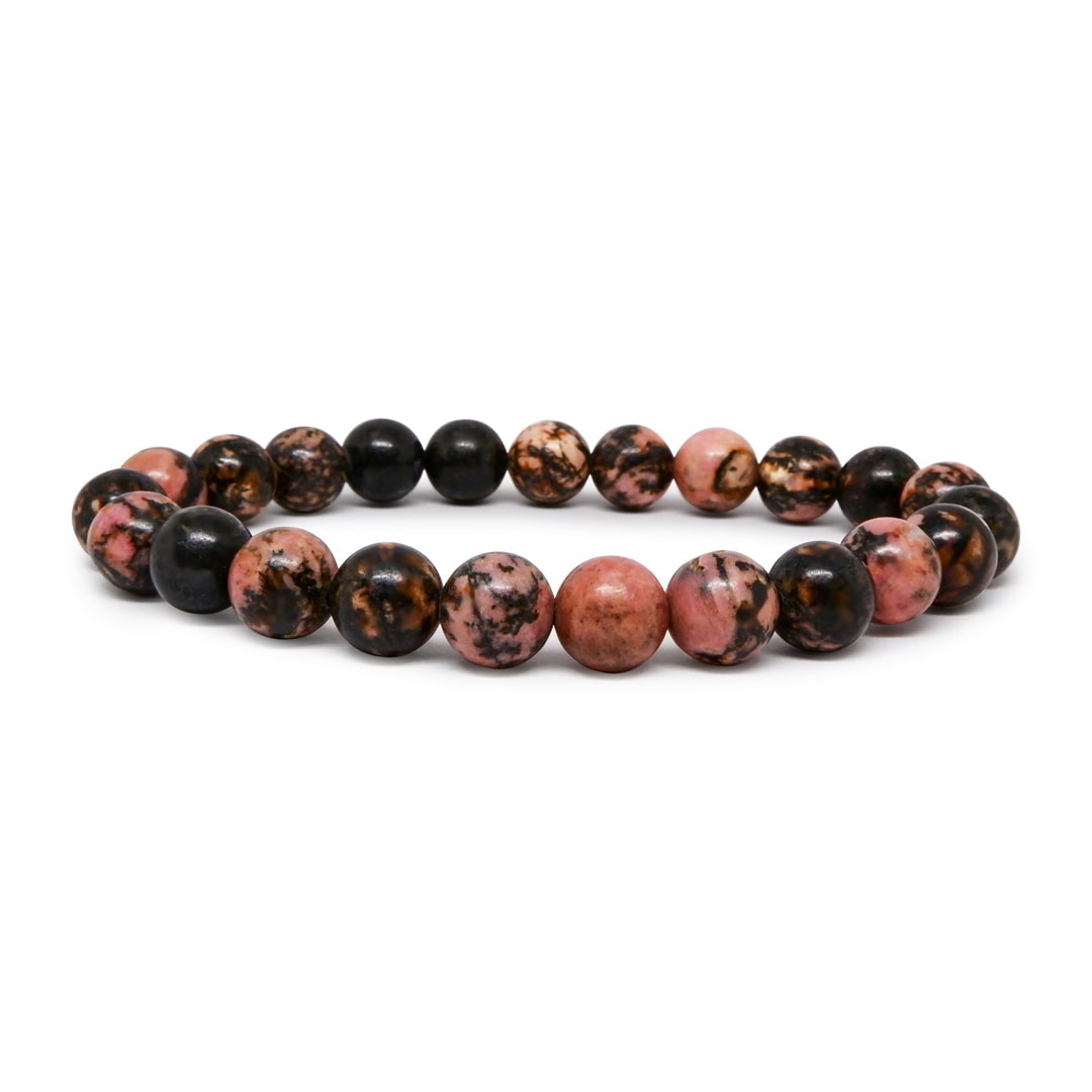 Love Healing Black Rhodonite Bracelet