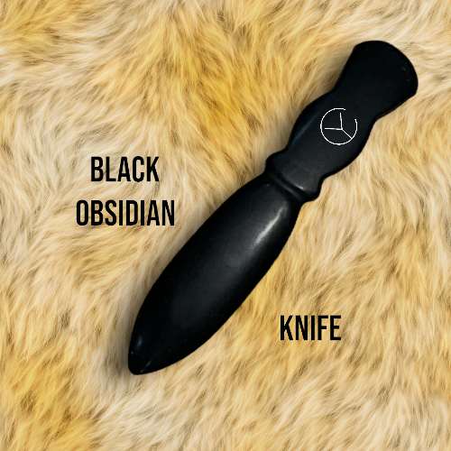 Black Obsidian Knife for Bad Dream Prevention