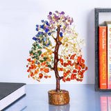 Positive Energy, Fortune, Money &  Good Luck 7 Chakra Tree Bonsai, Feng Shui Decor, Crystal Tree Spiritual Gifts