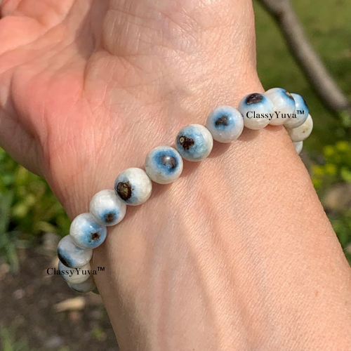 ClassyYuva™ Glacial Blue Evil Eye Protector