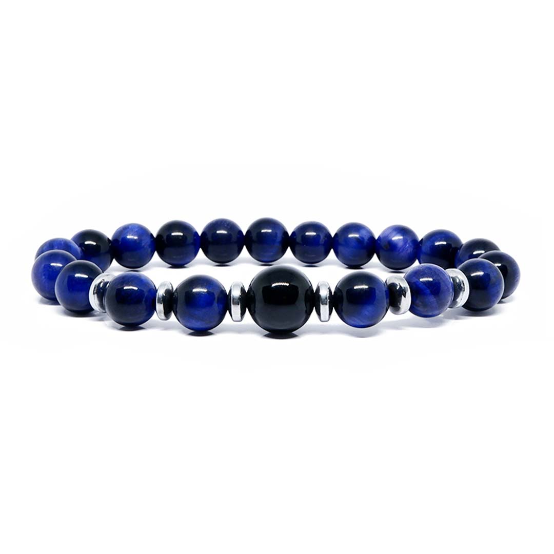 Improve Your Relationship Bond Pink And Blue Tiger Eye Couple Bracelet
