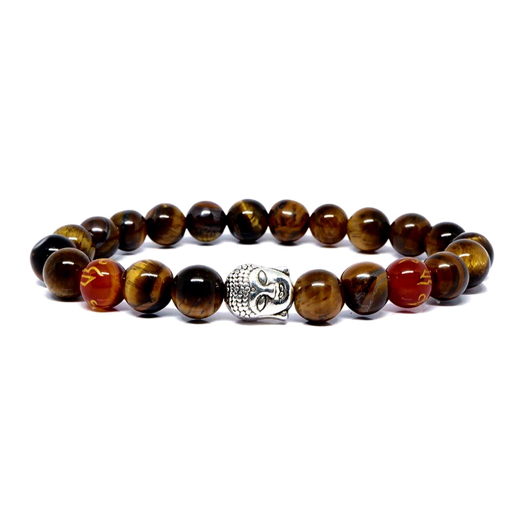 Tiger Eye Bracelet with Buddha Head