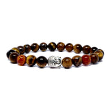 Tiger Eye Bracelet with Buddha Head