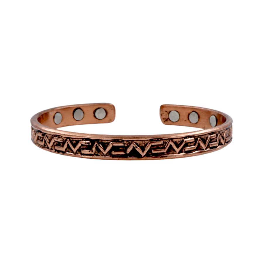 Pure Copper Magnetic Bracelet with 6 Powerful Magnet for Unisex
