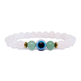 Bringing Good Vibes Evil Eye Rose Quartz Aventurine Bracelet