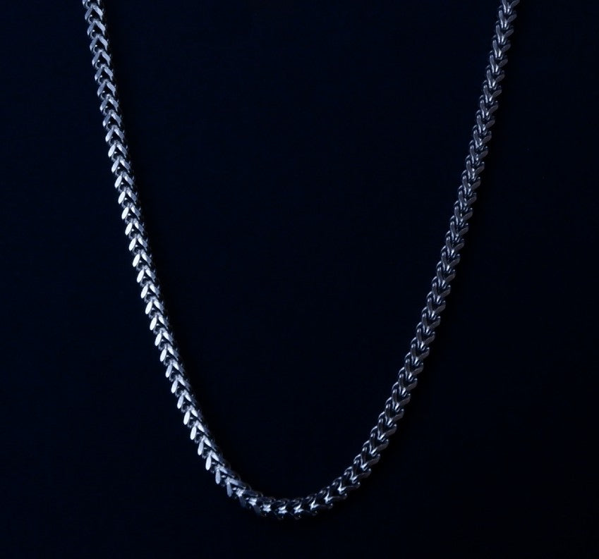 Italian Stainless Steel Square Shape Diamond Cut Chain for Men