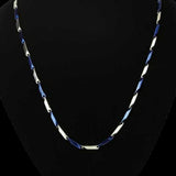 Italian Stainless Steel Platinum Plated Chain for Men/Boys