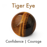 Tiger Eye Bracelet Paired with Black Agate & 22k Gold Plated CZ Ball