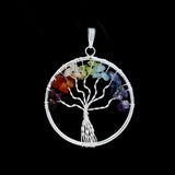 Health and Well-Being 7 Chakra Life Tree Pendant