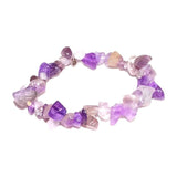 Activates the mind & awakens the sixth sense Amethyst Chips Bracelet for Unisex