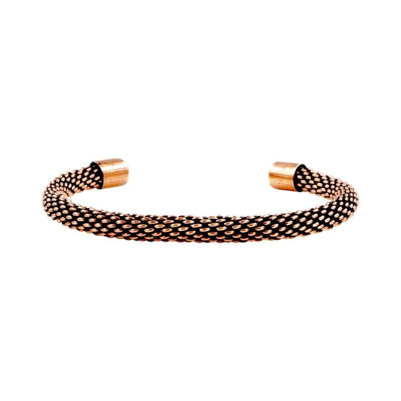 Vintage Woven Beaded Copper Kada for Women/Girls
