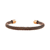 Vintage Woven Beaded Copper Kada for Women/Girls