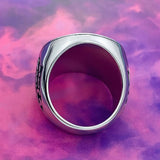 CY Premium Stainless Steel Hunter's Wolf Ring