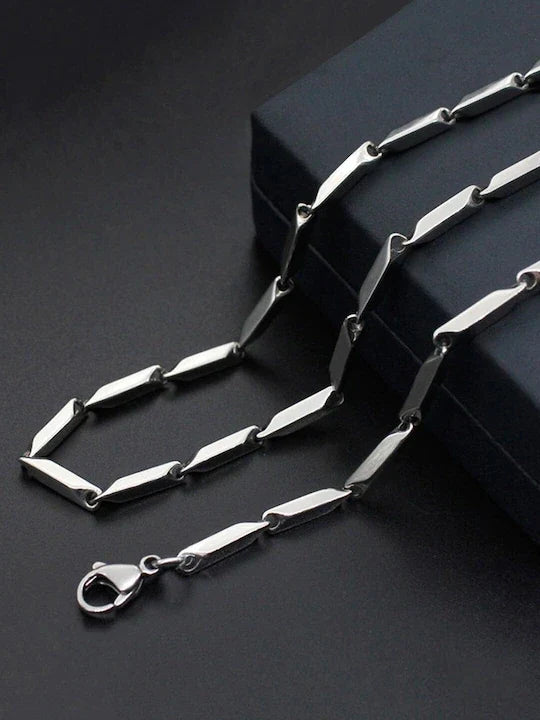 Italian Stainless Steel Platinum Plated Chain for Men/Boys