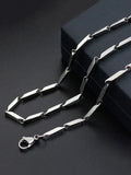 Italian Stainless Steel Platinum Plated Chain for Men/Boys
