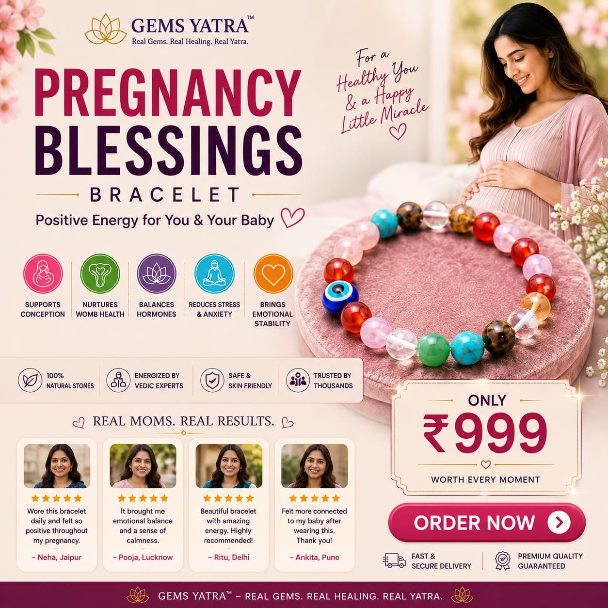 Pregnancy Blessings Bracelet