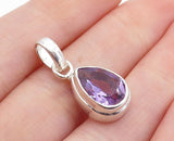 CY Amethyst Pendant Necklace in S-925 Silver